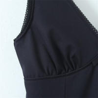 Zach Ailsa Vestido Sin Mangas Para Mujer Diseño Francés Elegante Y Adelgazante De Verano 2024 Cuello V Ajustado Hasta La Cintura - details 5