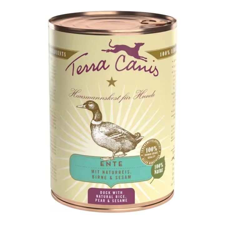 Terracanis TERRA CANIS CLASSIC - Pato con arroz completo, con remolacha,con pera y sésamo - 1