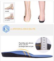 Almohadillas De Apoyo Para Arco De Pies Planos 3cm Alta Calidad Suave Y Cómodas Inodoras Orthopédicas De Tela De Plush 3D Para Calzado - details 4