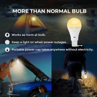 Bombilla LED Recargable USB E27 Con Control Táctil Y Tiempo Bombilla Inteligente Dimmable Para Dormitorio Certificación CE Vida Útil 30000h - details 4