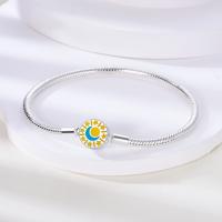 Pulsera De Plata 925 Para Mujer Con Cierre Original Y Cadena De Serpiente Adecuada Para Colgar Charm Brillo Zirconia Pulsera Clásica Para Fiestas - details 91