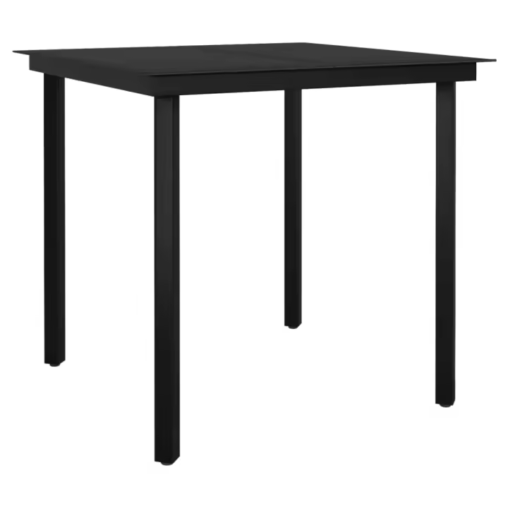 VidaXL Mesa de exterior Cielo negro 74x80x80 cm - 1