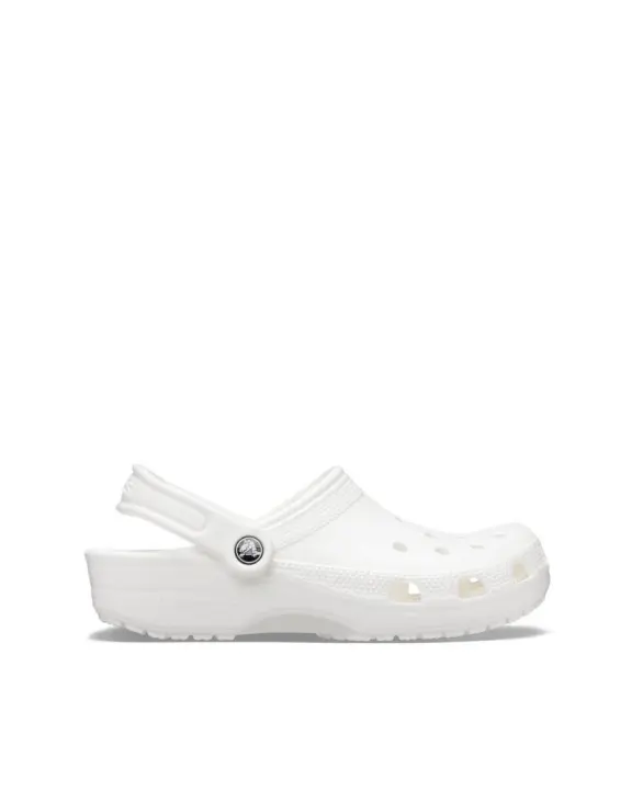 Crocs 10001 CLASSIC Sandalias Chancletas Hombre Mujer Blanco - 1