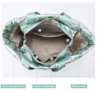 Bolso De Gimnasio Para Mujer Impermeable Grande Capacidad Con Separación Seco-Húmedo Bolsa De Yoga Portátil Para Entrenamiento Fitness - details 6