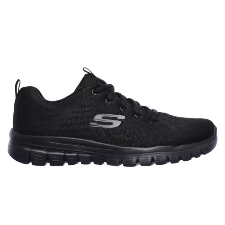 Skechers 12615 Zapatillas deportivas Graceful - Get Connected para mujer en negro de piel vegana - 1
