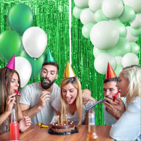 Juego De 1 Pieza De Cortina De Foil Dorado De 9.8 Pies Para Fondo De Fotografía De Cumpleaños Decoración De Fiesta Streamers De Aluminio - details 23