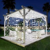 Luz Solar Impermeable 3Mx3M Con 8 Modos De Iluminación Para Decoración De Jardín Patio Puerta De Entrada Fiesta Navidad Boda Exterior - details 2