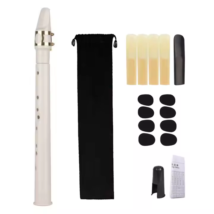 Set De Saxofón Portátil Mini Con Tablas De Fibración Y Bocina Con Palomares Estuche De Transporte Para Profesionales Y Jugadores - 1