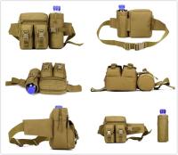 Bolsa de faja táctica Molle System Fanny Pack impermeable con Bolsa para botella de Agua para Exterior - details 1