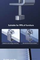 Soporte De Mesa Para Tableta Y Teléfono Con Giro De 360° Y Magnético De Aluminio Soporte De Oficina Plegable Y Fijo - details 15