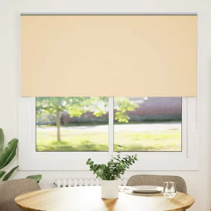 Estor Enrollable Opaco Beige 145x130 cm Tela Ancho 141,6 cm - 1
