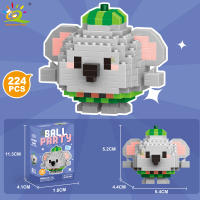 Mini Bloques De Construcción Micro Animales HUIQIBAO 3D Diamante Modelo BEE Gato Panda Para Niños Juguetes De Ciudad DIY - details 22