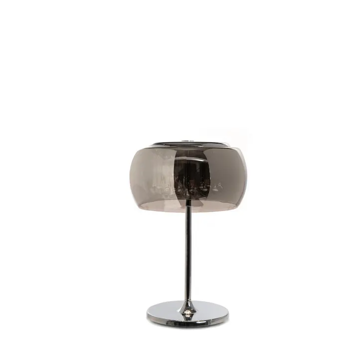 Espejo - Lámpara de Mesa de Cristal y Cristal cromado - 1