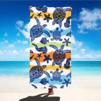 Toalla De Playa Grande De Tortuga Marítima Ultra Suave Y Rápida Secado Toallas De Baño Para Natación Yoga Viaje Camping - details 4