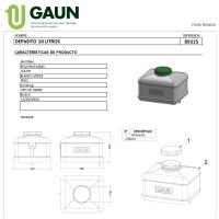 Depósito 10 Litros para Agua - Gaun - Para Bebederos Atomaticos - details 1