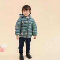 Chaqueta De Poliéster Para Niños Con Capucha Y Cierre De Cremallera Outerwear Ligera Para Otoño Con Estampado De Dinosaurio Cartoon - details 11