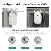 Sistema De Riel De Cortina Automático WiFi 3 En 1 Motorizado Con Aluminio Motor Inteligente Para Control Remoto De Cortinas - details 1