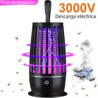 Lámpara Repelente De Mosquitos Eléctrica Recargable Por USB Baja Radiación Silenciosa Trampa Insectos Para Exterior - details 1