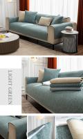Cubierta De Sofá De Algodón Y Lino Universal Para Todas Las Estaciones Antideslizante Impermeable Para Sala De Estar Cubierta De Polvo Para Muebles - details 24