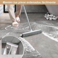 1Pcs Escoba De Goma Con Mango Cepillo De Piso Para Limpieza De Ventanas Y Rodillo Segmentado Con Gancho Herramienta De Limpieza Doméstica - details 3