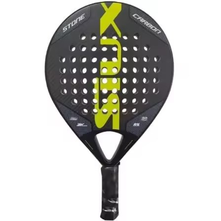 Pala de Padel Siux Stone Carbon 3K/ Amarilla y Negra - 1