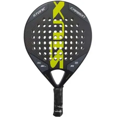 Pala de Padel Siux Stone Carbon 3K/ Amarilla y Negra - 1