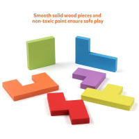 Juego De Rompecabezas De Madera Para Bebés Educativo Temprano Juguete De Lógica Y Pensamiento En Colores Macarón Para Niños Y Niñas - details 7