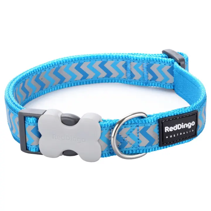 COLLAR PERRO RD REFLECTANTE ZIGGY AZUL MEDIO - 1