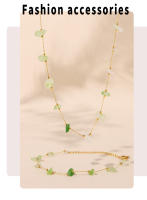 Collar de Piedra de la clavícula pulsera de Arce Hecho A Mano DE LA Cadena de estil ins conjunto de las mujeres - details 7