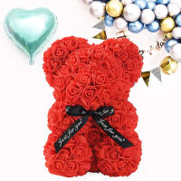 Oso De Rosas Eternales Romántico Para Día De San Valentín Regalo Creativo Para Navidad Decoración De Flores Para Bodas Y Aniversarios - details 6