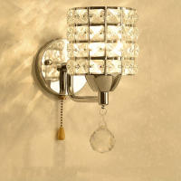 Lámpara De Pared Decorativa De Cristal Simplicidad Luz De Cristal Para Dormitorio Sala De Estar Dorado/Plata Iluminación De Cristal Para El Hogar - details 2