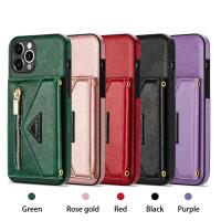 Funda De Cuero Para iPhone Con Lanyard Y Monedero Porta Tarjetas Funda Crossbody Protectora Anti-Scratch Antisalpicaduras Para Modelos 13 12 Mini 15 14 11 pro Max XS XR 7 8 plus - details 0