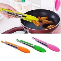 Pinzas De Cocina De Acero Inoxidable Con Mango De Silicona Antideslizante Utensilio De Cocina Para BBQ Salada Y Hornear Herramienta De Servicio - details 5