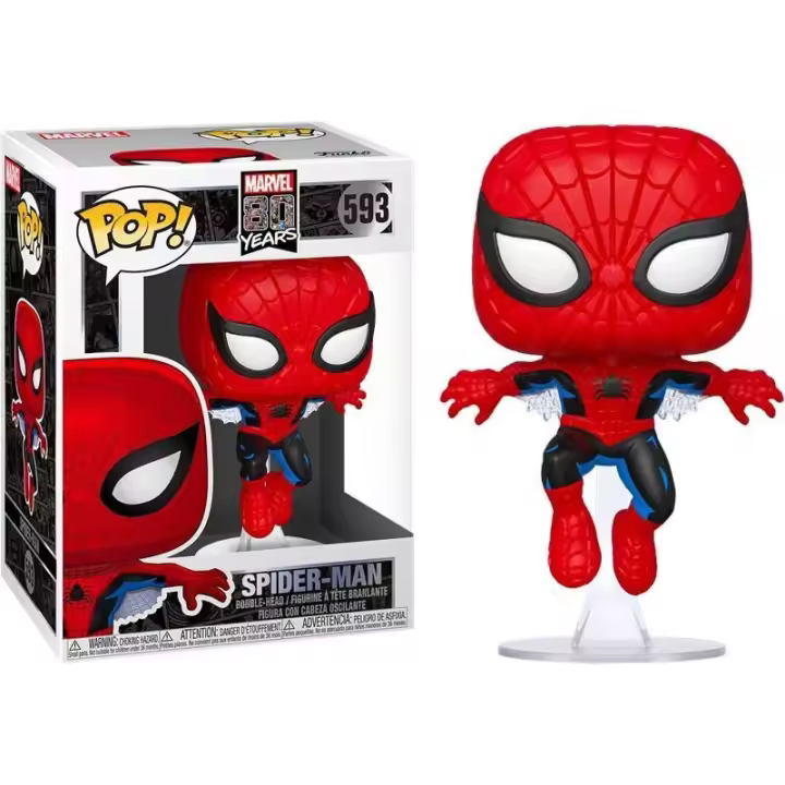 Funko Pop! Marvel 80th - Spider-Man (Primera Apariencia), 46952, Nº593 - 1