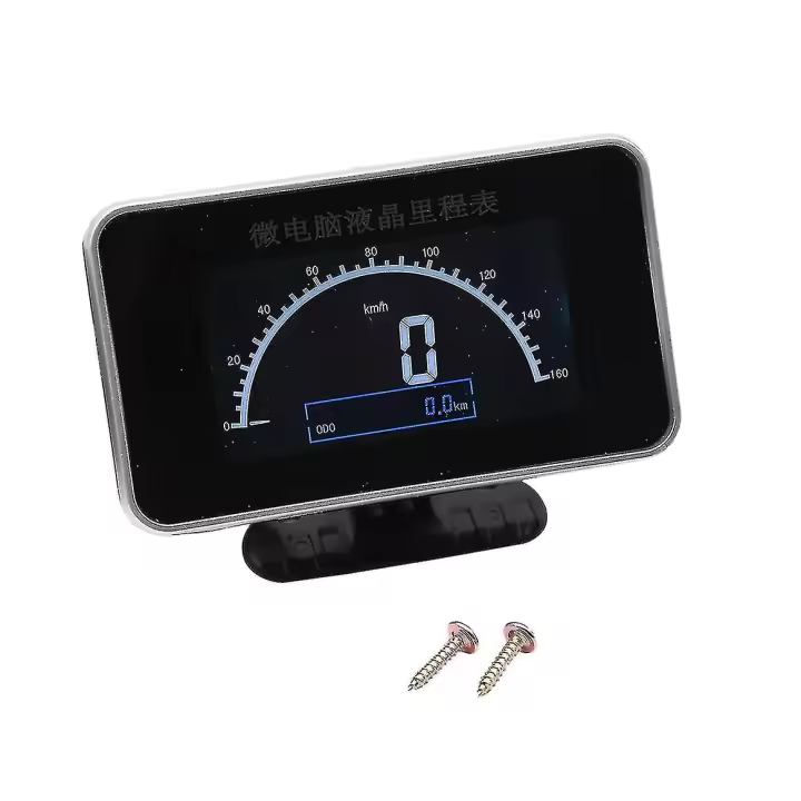 Carro del coche 12V/24V 2 en 1 Funciones velocímetro digital medidor de velocidad + odómetro LCD instrumento pa - 1