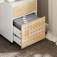 SoBuy Soporte para Impresora con 4 Ruedas Multifuncional Armario de Oficina ASK06-WN ES - details 3