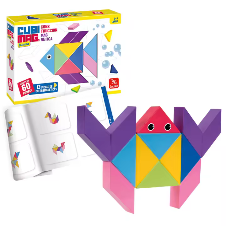 Ludilo - Cubimag Jr  Rompecabezas Niños  Tangram Infantil  Juguetes Niños 3 Años O Más  Juegos Infantiles  Juegos Educativos Niños 3 Años O Más - 1