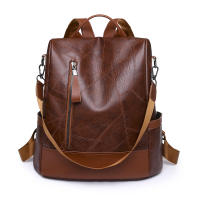 Nueva Mochila Para Mujer 2024 De Cuero Suave De Alta Calidad Diseño Simple Y Moderno Gran Capacidad Antirrobo Con Hombros - details 14