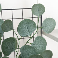 Arbusto De Seda Verde Willow Hojas Artificiales Para Decoración De Navidad Boda Fiesta Vino De Willow Planta Foliage En Vaso - details 9