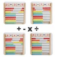 Juguete Educativo De Madera Clásico Para Contar 100 Cuentas Juguetes De Matemáticas Para Preescolar Montessori Aritmética Abacúscito Regalo Para Niños Y Niñas De 3 a 6 Años - details 4