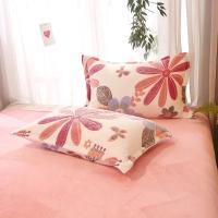 Funda De Almohada De Flannel Fleece Suave Y Cálida Impresión Reactiva 48x74cm Cubierta De Almohada De Coral Fleece Para Hogar Y Hotel - details 13