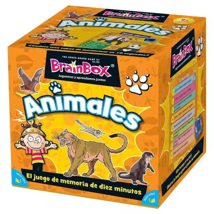 Asmodee Juego de Mesa Brainbox Animales - Aprende y Ejercita la Memoria - 8 Años - 1