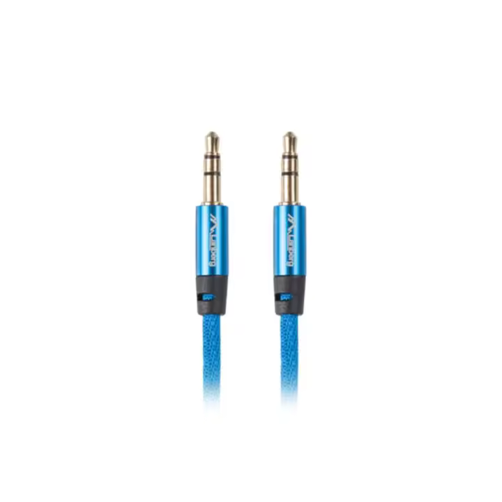 CABLE ESTEREO LANBERG JACK 3.5MM MACHO/JACK 3.5MM MACHO 1M AZUL - 1