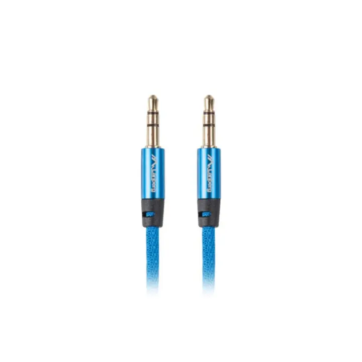 CABLE ESTEREO LANBERG JACK 3.5MM MACHO/JACK 3.5MM MACHO 1M AZUL - 1