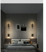 Lámpara De Pared LED Moderna Minimalista Para Dormitorio Y Sala De Estar Iluminación Interior Decorativa De Aluminio Incluye Bombillas - details 5