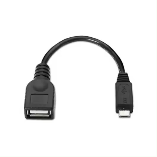 Aisens Cable OTG USB / Micro USB Macho a USB-A Hembra  Tipo C Macho a USB-A Hembra  15cm  Negro - 1