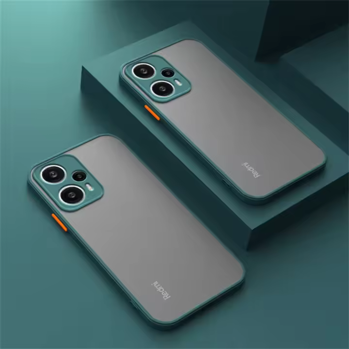 Funda De Teléfono Matte Armor Para Xiaomi Note 12 Turbo 13 11 10 pro plus Resistente a Golpes Bumper En Rojo Mi 12 12C 10 10C 5G Cubierta Trasera - 1