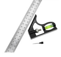 Regla De Ángulo Combinado De Acero Inoxidable 300mm Para Carpintería Y Tableros Muebles Nivel De 45 Grados Herramienta De Bricolaje - details 7