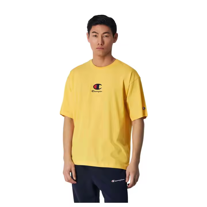 Camiseta de Manga Corta Champion  para hombre en color amarillo - 1