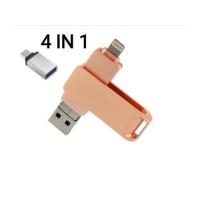 Pendrive MARKHOR de 256gb para iPhone Apple Autorización,Vackiit Pen Drive Lightning Tipo C USB 3.0, USB C 4 en 1. Color rosa, USB 64GB color Gris. - details 3
